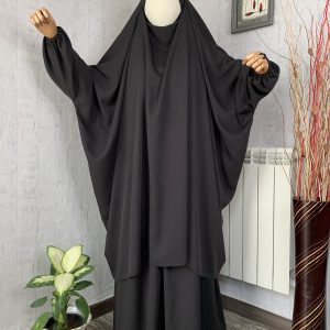 جلباب قطعتين بكُم المطاط