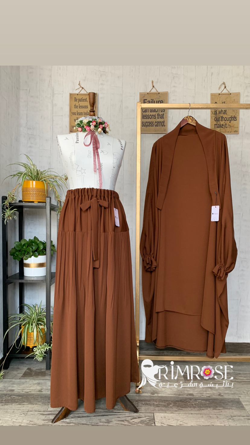 جلباب قطعتين بكُم المطاط - Image 3