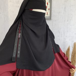 نقاب العفة بمروحة واحدة المتوسط